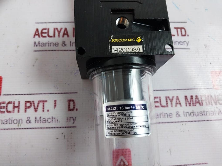 Joucomatic 34200039 ADJUSTABLE REGULATOR & FILTER 3/8 16 BAR