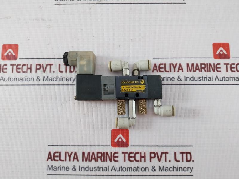 Joucomatic 833-8220035-24V= Pneumatic Directional Control Solenoid Valve 1,5-8 Bar