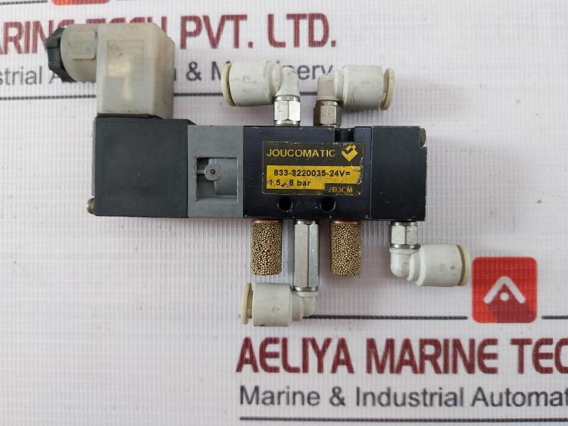Joucomatic 833-8220035-24V= Pneumatic Directional Control Solenoid Valve 1,5-8 Bar