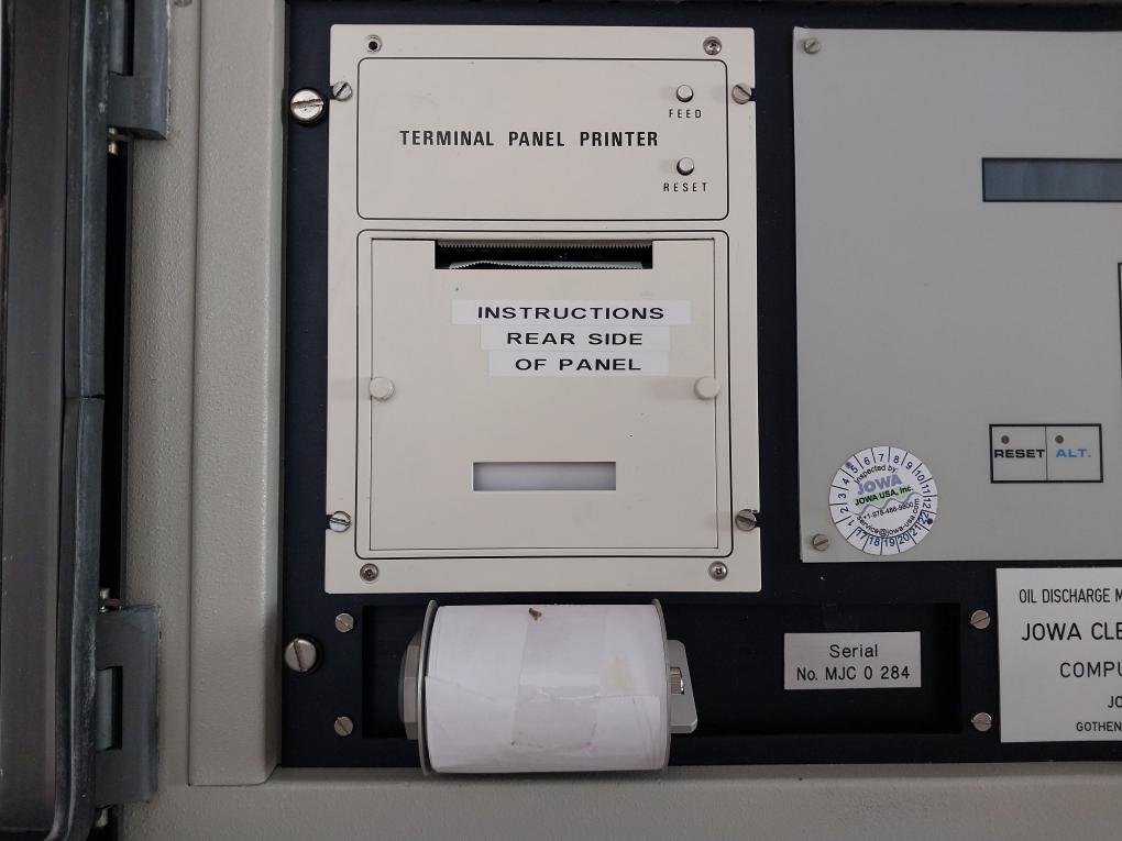 Jowa 220Vac Oil Discharge Monitoring And Control Unit Cleantoil 9000