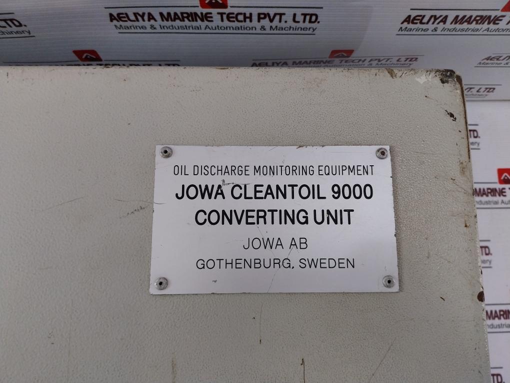 Jowa Cleantoil 9000 Oil Discharge Monitoring Equipment Converting Unit