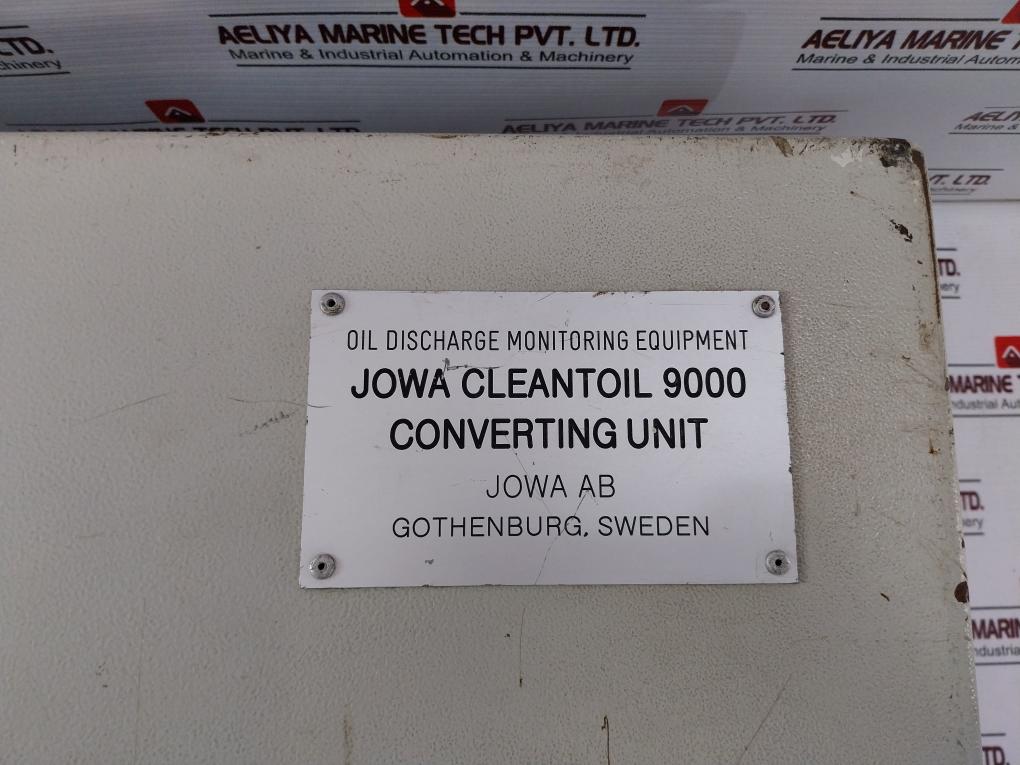 Jowa Cleantoil 9000 Oil Discharge Monitoring Equipment Unit