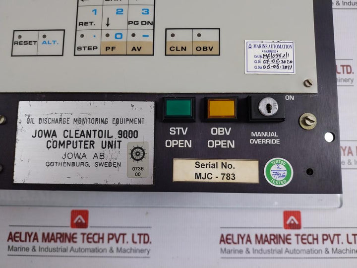 Jowa Oil Discharge Monitoring Equipment And Control System 100Vac Cleantoil 9000