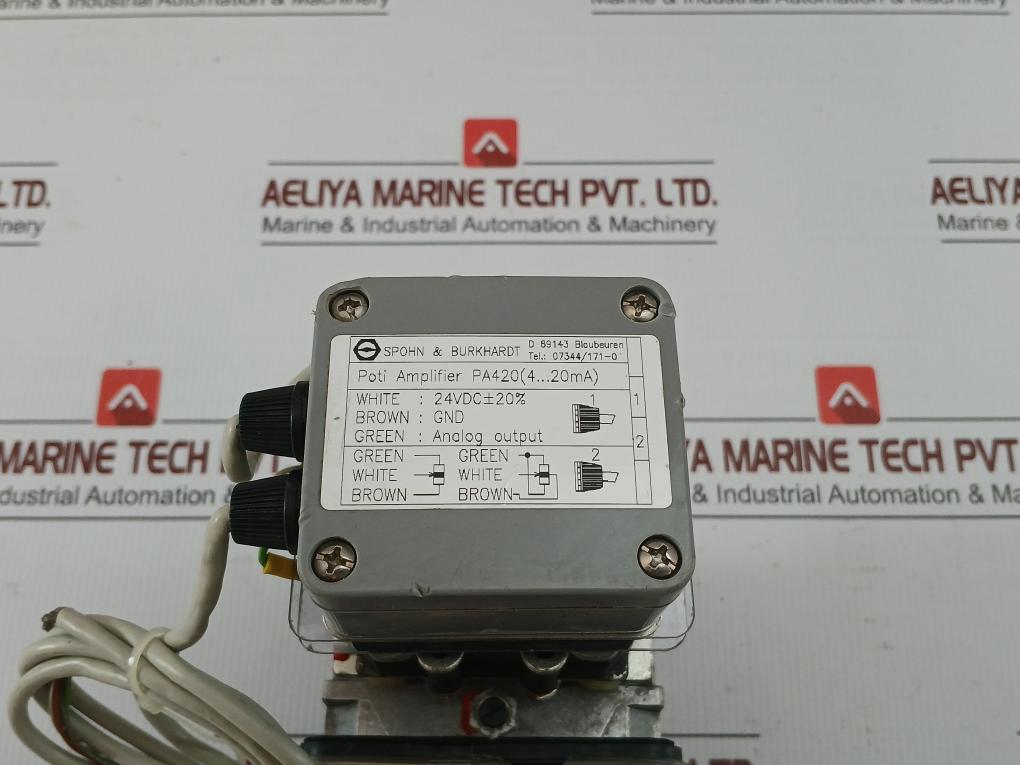 Joystick Controller Vns02Fu18Ert Spohn & Burkhardt 24Vdc 4-20Ma