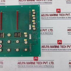 Jpe Kc0302-0P2-2102A Control Pc Board With Led Displays And Switches Attached