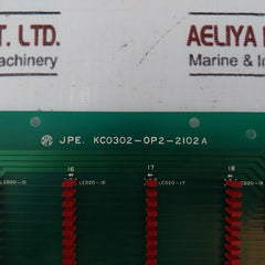 Jpe Kc0302-0P2-2102A Control Pc Board With Led Displays And Switches Attached