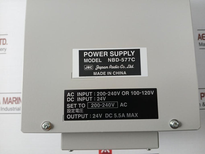 Jrc Nbd-577C Power Supply 200-240V 24V Dc 5.5A Max Ac100V/220V