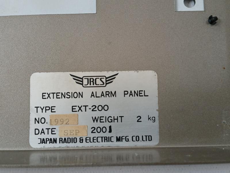 Jrcs Ext-200 Engineers Extension Alarm Panel 1992 V1.5