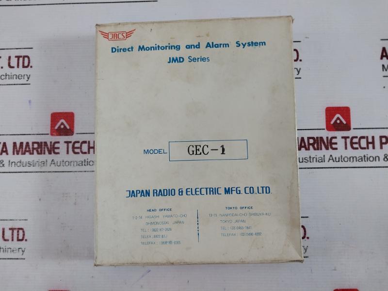 Jrcs Gec-1 Direct Monitoring And Alarm System