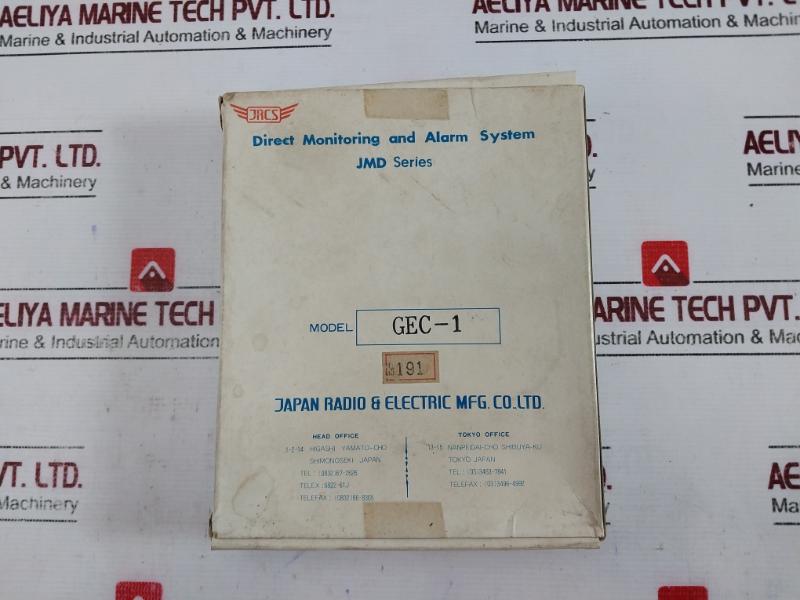 Jrcs Gec-1 Direct Monitoring And Alarm System 191
