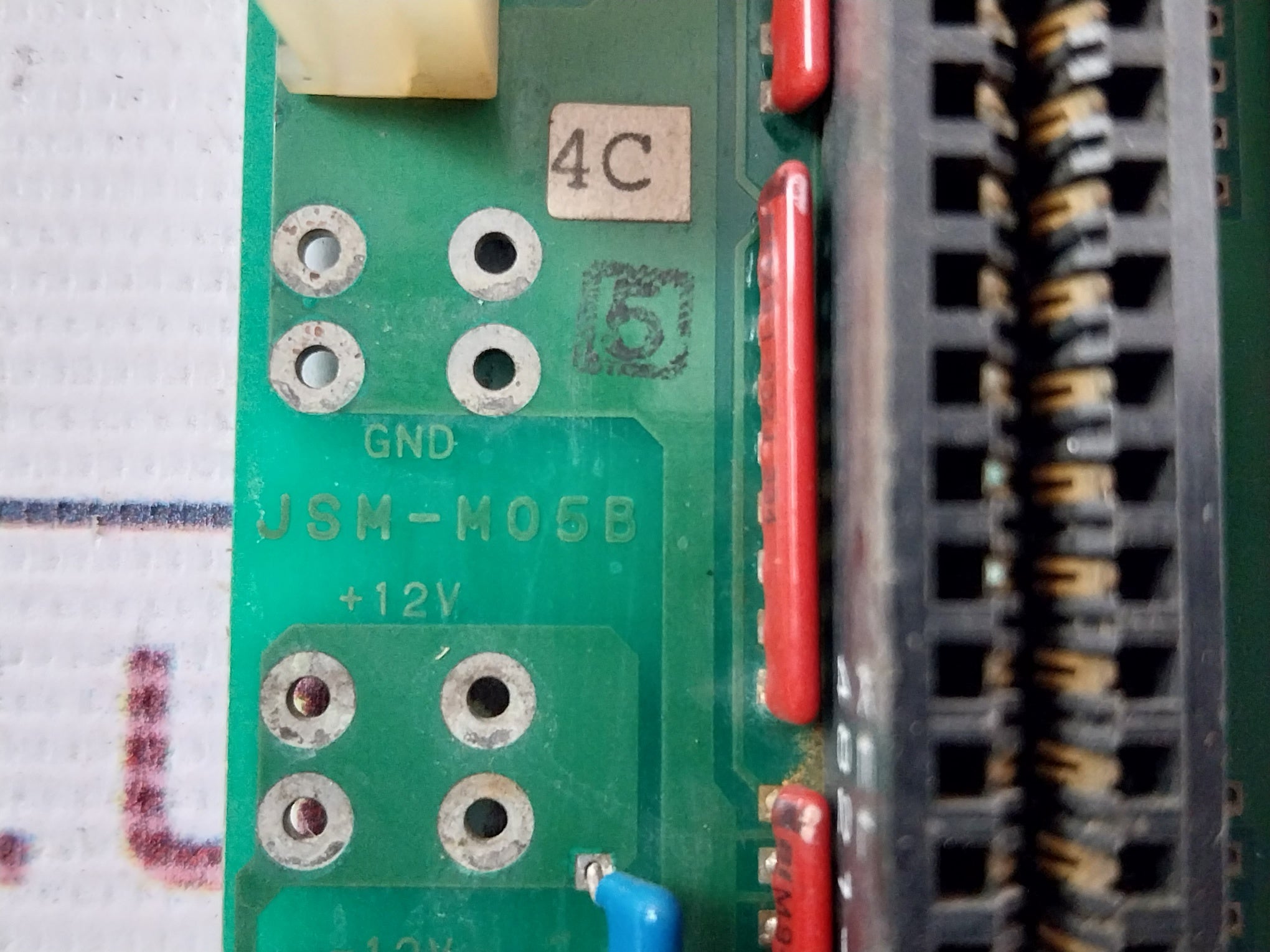 Jrcs Jsm-m05B Printed Circuit Backplane Board