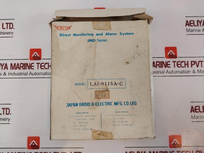 Jrcs Lai-0115A-c Direct Monitoring And Alarm System Jmd Series