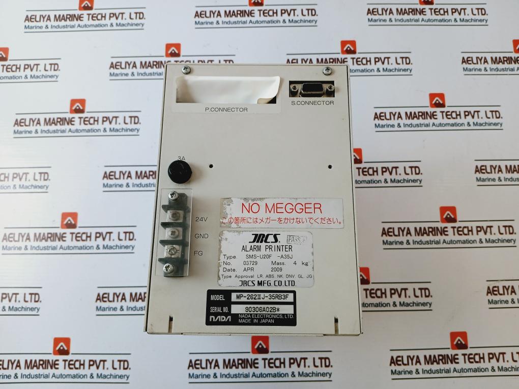 Jrcs Mp-262 Ii J-35Rb3F Alarm Printer Sms-u20F-a35J