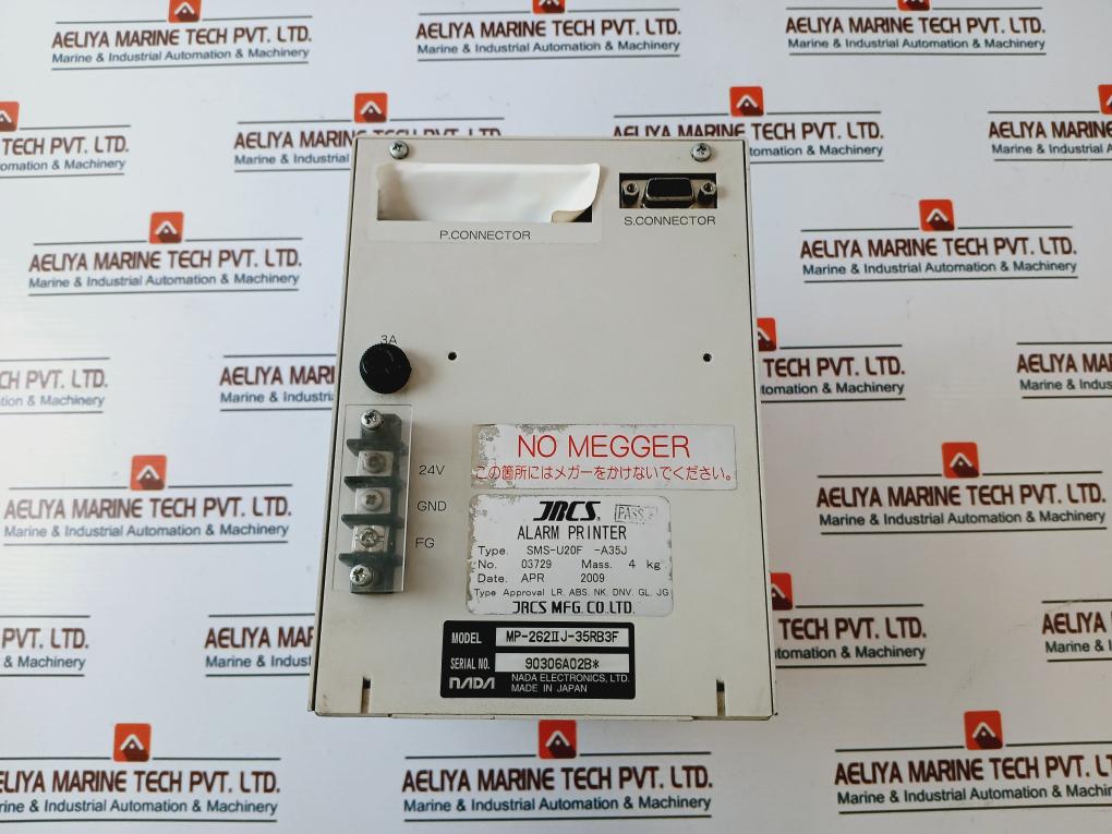 JRCS MP-262 II J-35RB3F Alarm Printer SMS-U20F-A35J