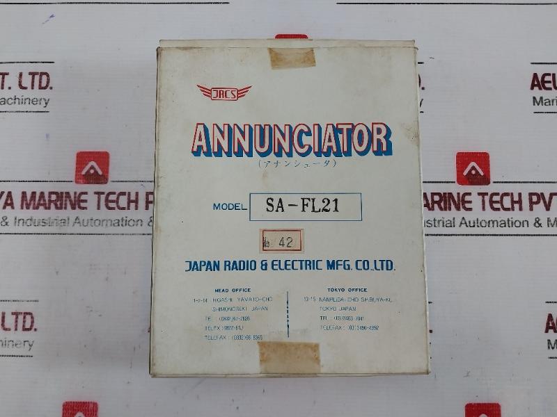 Jrcs Sa-fl21 Annunciator Printed Circuit Board 4A