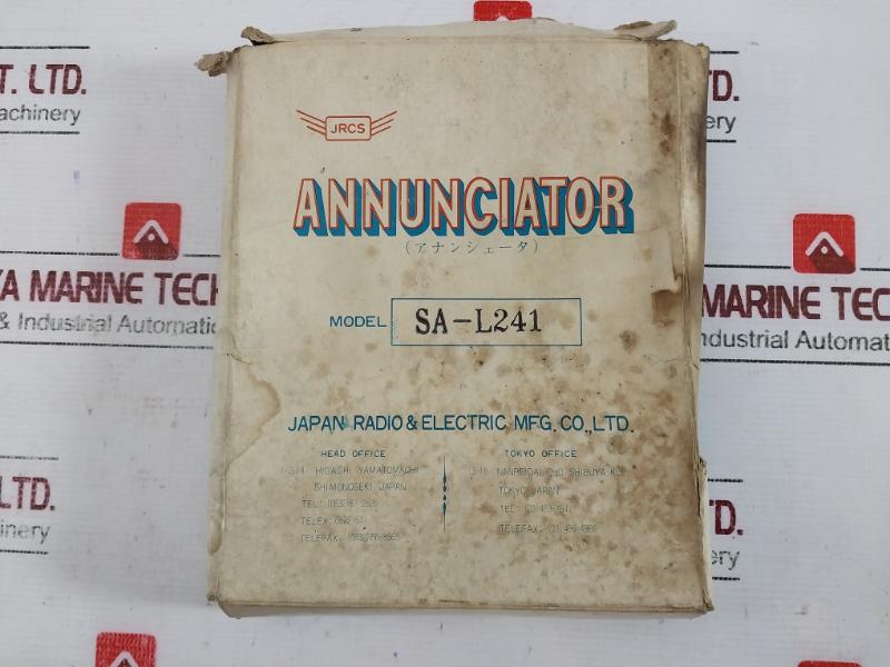 JRCS SA-L241 Annunciator PCB Card Used