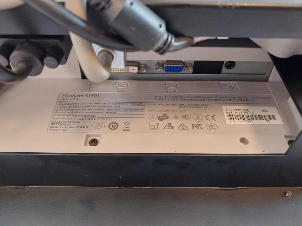 Jrcs SMS-U19B-15L-5 15.0 Inch Color LCD Monitor S1503