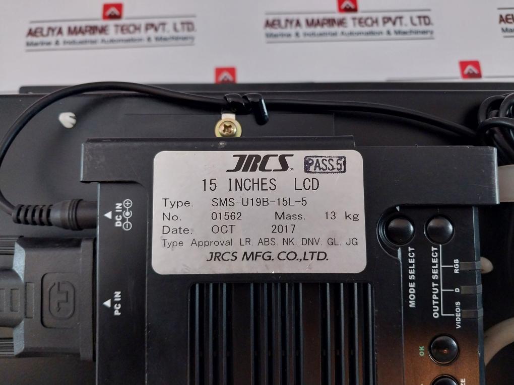Jrcs SMS-U19B-15L-5 15.0 Inch Color LCD Monitor S1503