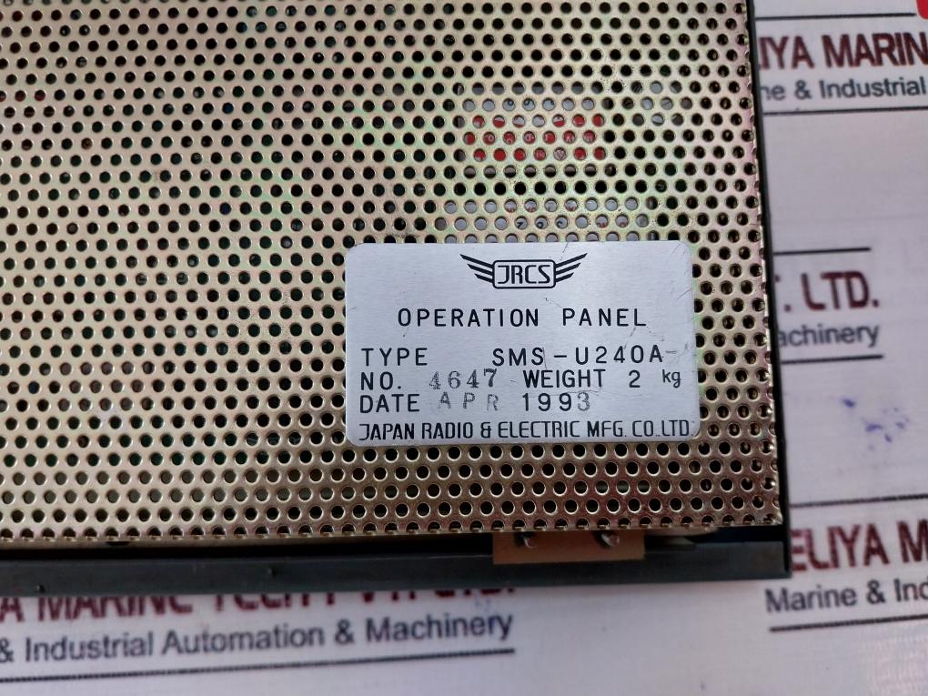 Jrcs Sms-u240A Monitor Control System