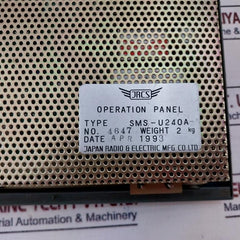 Jrcs Sms-u240A Monitor Control System