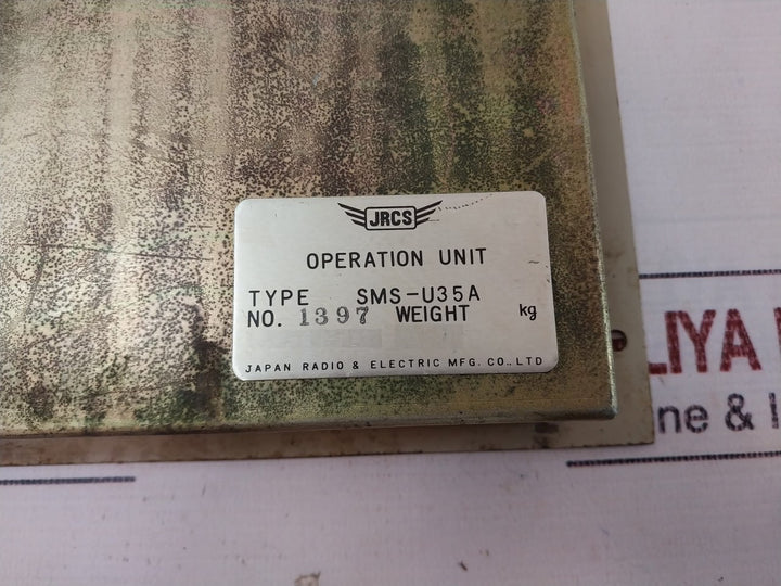 Jrcs Sms-u35A Operation Panel Unit 24V