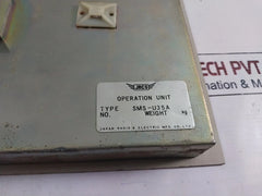 Jrcs Sms-u35A Operation Panel Unit