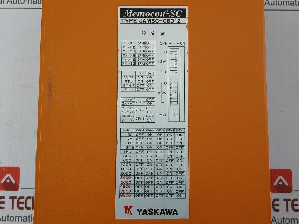 Jrmsi-b1026 Mount-base Programmable Logic Controller Assembly Yaskawa 100Vac