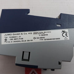 Jumo 701050/811-31 Digital Thermostat 10A 250VAC