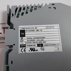 Jumo 701140/9999-999-22 Temperature Limiter Monitor Device 3A, 230Vac-ohm