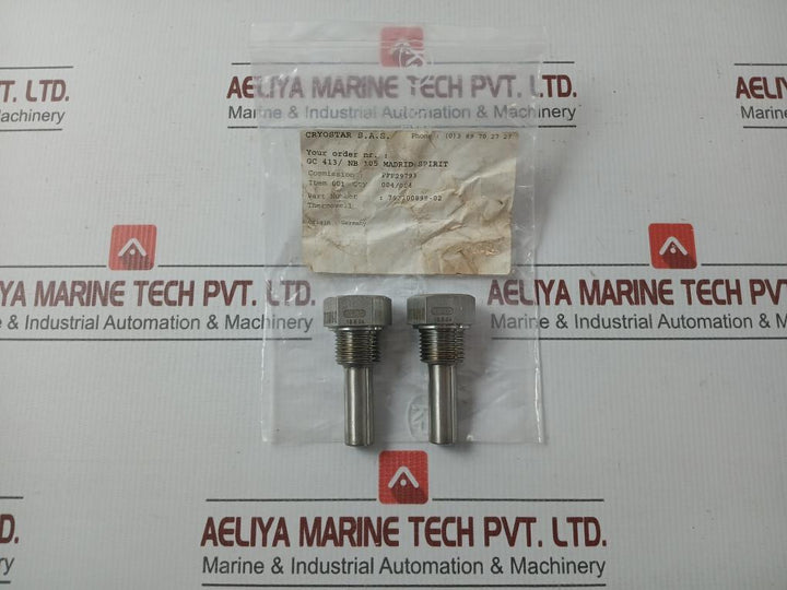 Lot Of 2X Jumo Thermowell 793100898-02