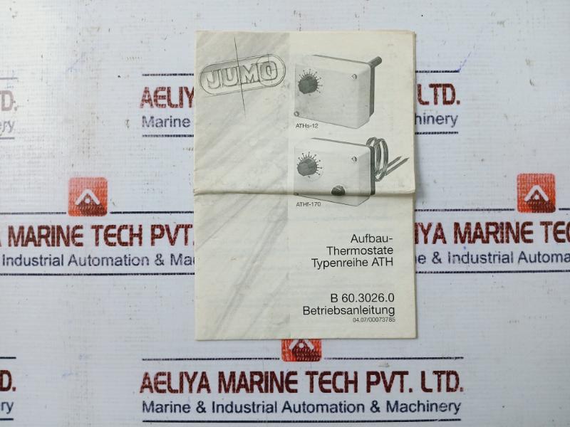 Jumo Ath-22 Surface Mounted Twin Thermostat 50…300°c
