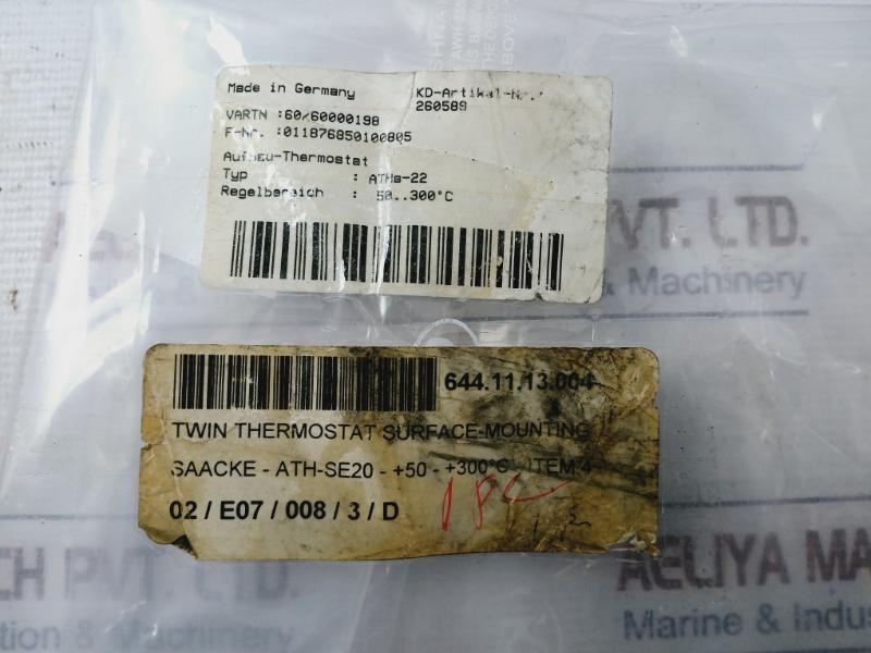 Jumo Ath-22 Surface Mounted Twin Thermostat 50…300°c