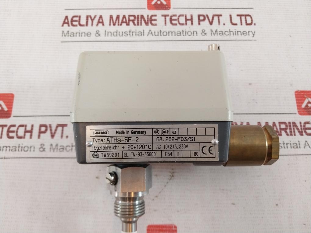 Jumo Aths-se-2 Surface-mounted Single Thermostat Ac 10(2)A 230V Tw89201 100-mm