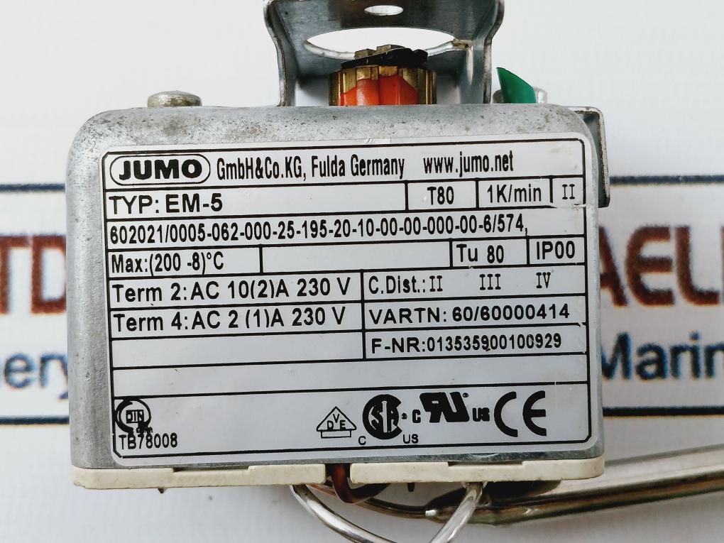 Jumo Em-5 Thermostat 50-200°C 60/60000414