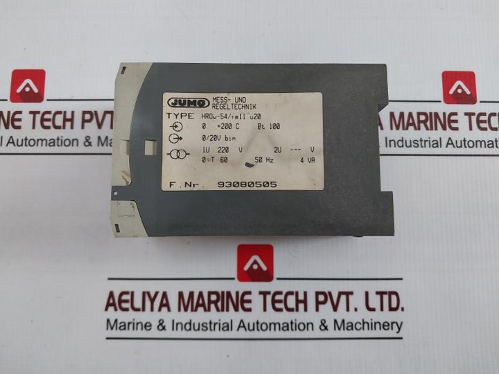 Jumo Hrow-54/Re11.U20 Temperature Transmitter Pt100 220V 4Va 50 Hz