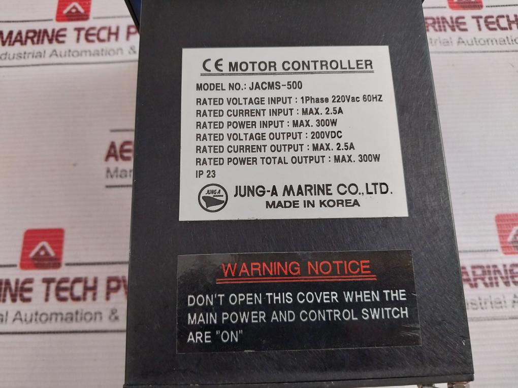 Jung-a Marine Jacms-500 Motor Controller
