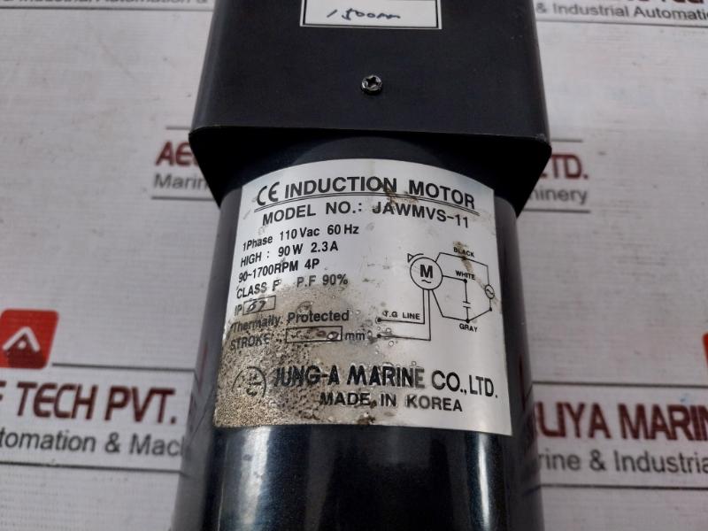 Jung-a Marine Jawmvs-11 Induction Motor 110Vac 60Hz 90-1700Rpm 4P