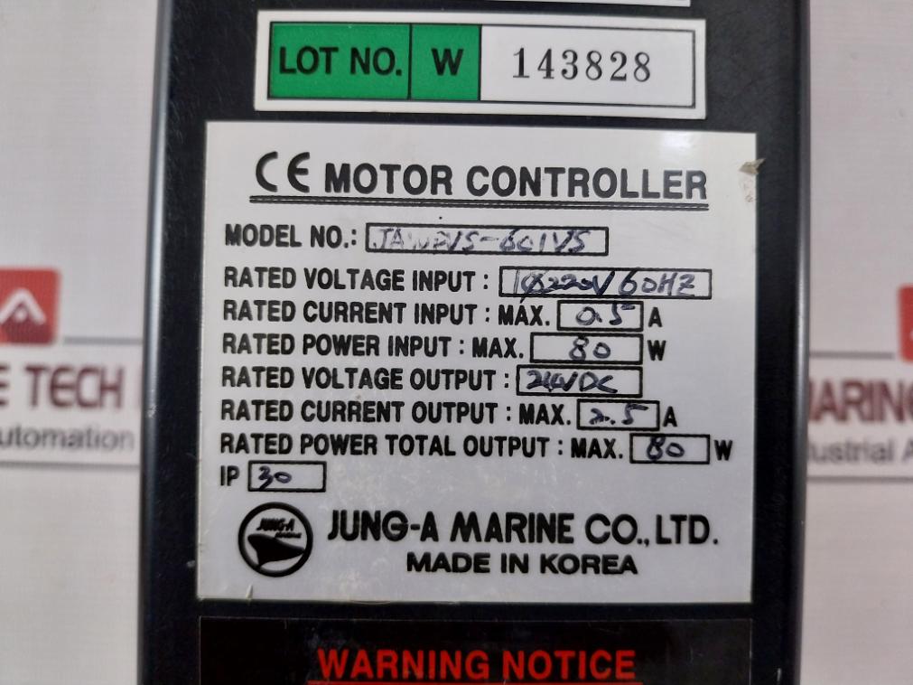 Jung-a Marine Jawpvs-601Vs Wiper Motor Controller Ip30