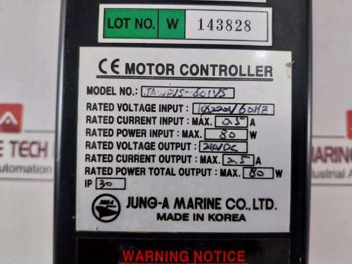 Jung-a Marine Jawpvs-601Vs Wiper Motor Controller Ip30