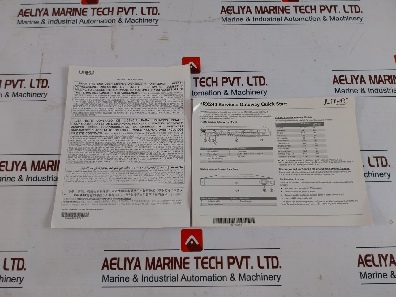 Juniper Networks Srx240 Services Gateway 100-240V- 50-60Hz 07 Cm-1 10A 250V