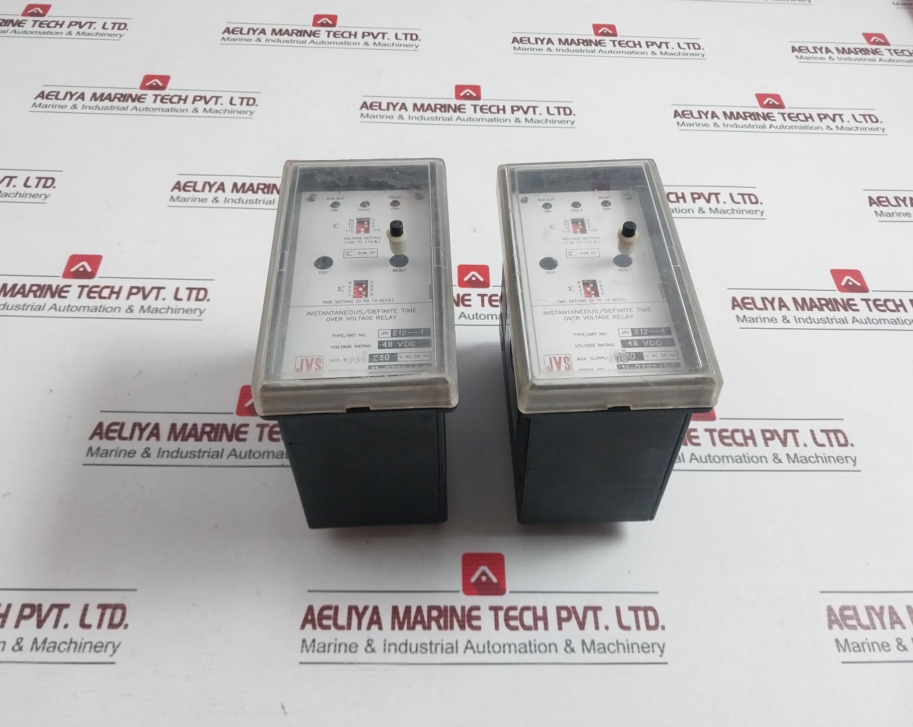 Jvs Jrv 212--4 Over Voltage Relay 48Vdc 0-15 Secs