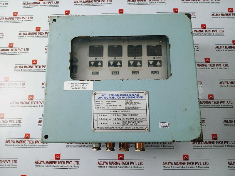 K.C. Kcaf 3040Nm Control Panel For Anti-fouling System Mitw04Nm