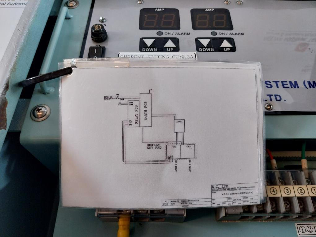 K.c. Kcaf 2010nm Control Panel For Anti-fouling System Ac230v 60hz 1ph