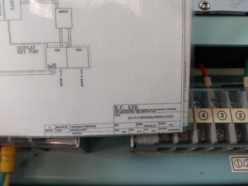 K.c. Kcaf 2010nm Control Panel For Anti-fouling System Ac230v 60hz 1ph