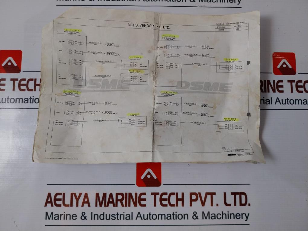 K.c. Kcaf 2010nm Control Panel For Anti-fouling System Ac230v 60hz 1ph