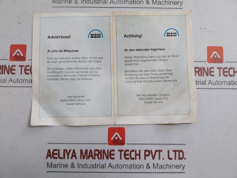 K45Gf Metallic Sealing Ring Man B&W