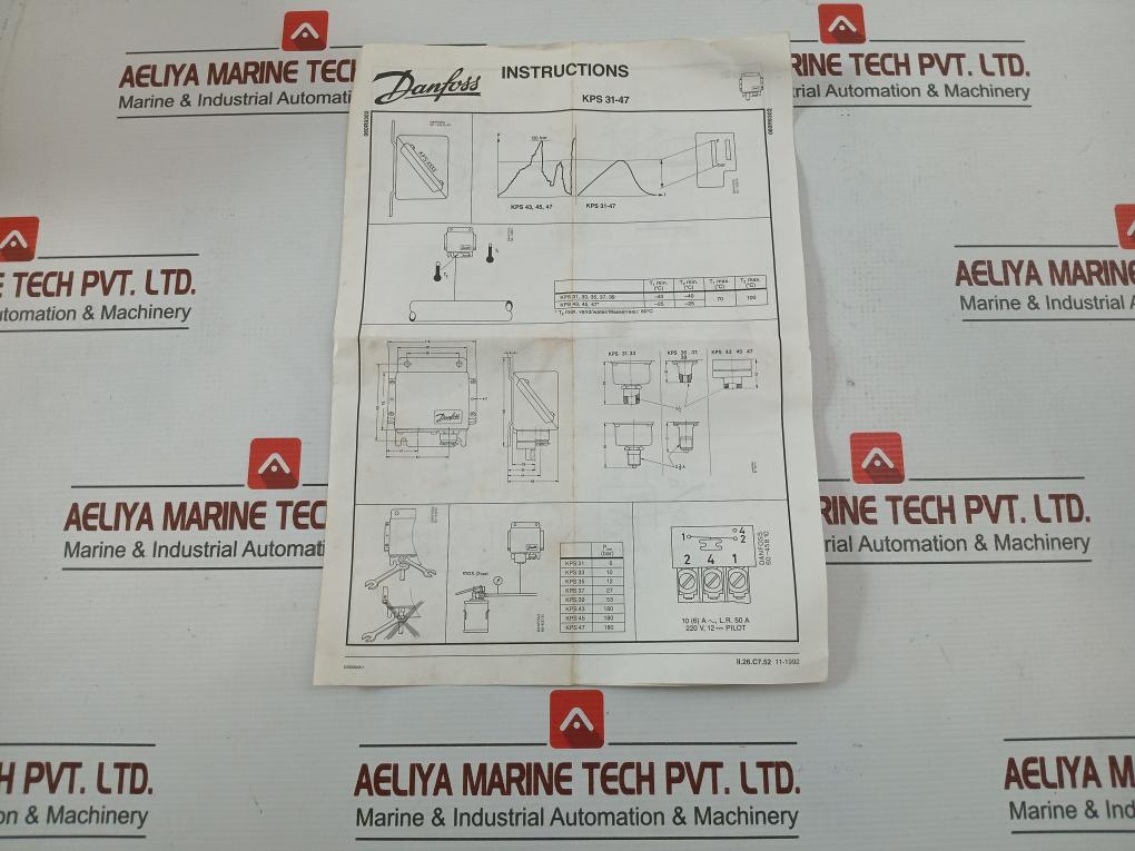 KPS-33-Pressure-Switch-0-3-5Bar-0-50Psig-1-02Kp-Cm2-Danfoss-210267-2