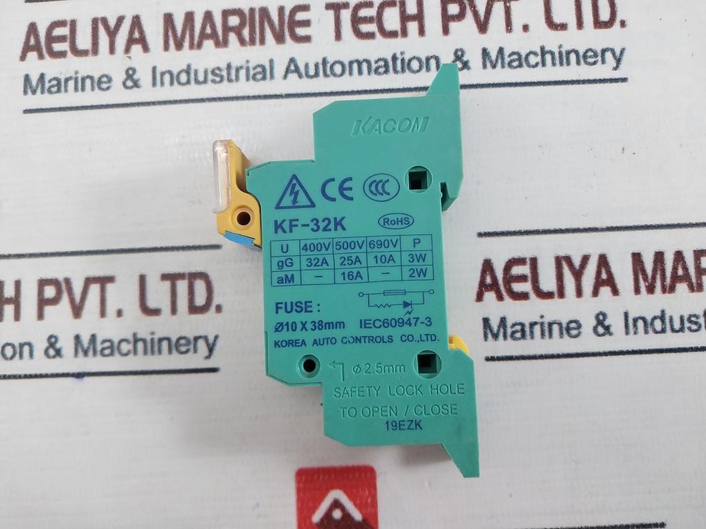 Kacon Kf-32K Din Rail Fuse Holder 32A 690V