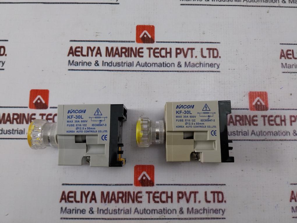 Kacon Spiral Fuse Base Kf-30l Holder 30a 600v Iec60947-3