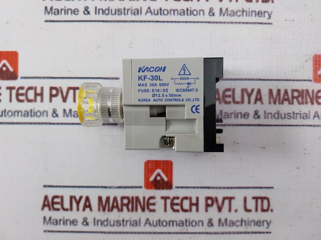 Kacon Spiral Fuse Base Kf-30l Holder 30a 600v Iec60947-3